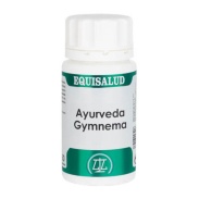 Vista frontal del ayurveda gymnema 50 cáps de 600 mg. en stock