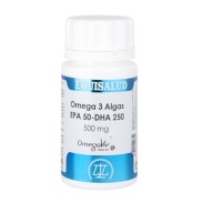 Vista principal del omega 3 algas epa50-dha250 500 mg 40 perlas Equisalud en stock