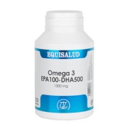 Vista principal del omega 3 epa100-dha500 1000 mg 120 perlas Equisalud en stock