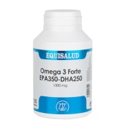 Vista delantera del omega 3 forte epa350-dha250 1000 mg 120 perlas Equisalud en stock