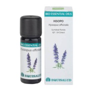 Vista delantera del bio essential oil hinojo hisopo - qt:1,8-cineol 10 ml. Equisalud en stock