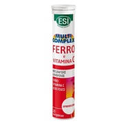 Multi complex Ferro 20 tabletas efervescentes sabor cereza ESI