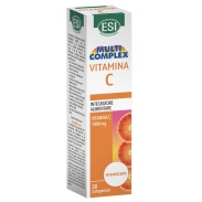 Multi complex vitamina C 1gr 20 tabletas efervescentes sabor naranja roja ESI