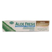 Vista delantera del pasta dentífrica blanqueadora Aloe Fresh compatible homeopatía 100 ml Esi en stock