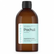 Vista delantera del aceite de  Pachuli 500 ml essenciales en stock