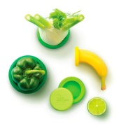 Juego 5 tapas ajustables de silicona Fresh Greens - Food Huggers