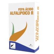 Vista frontal del fepa ácido alfa-lipoico R Ala  60 cáps Fepadiet en stock
