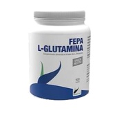 Vista principal del fepa-l-glutamina 500 g. sabor neutro Fepadiet en stock