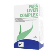 Vista frontal del fepa-livercomplex 60 cáps Fepadiet en stock