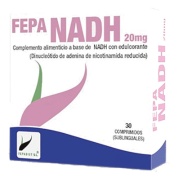 Vista frontal del fepa-nadh 20 mg 30 comp sublingual Fepadiet en stock