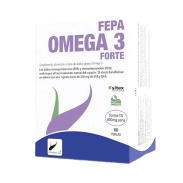 Vista frontal del fepa-omega 3 forte 60 perlas Fepadiet en stock