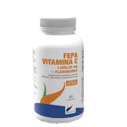 Vista frontal del fepa-vitamina C+ flavonoides 60 cáps Fepadiet en stock