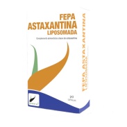 Vista delantera del fepa-astaxantina liposomada 20 cáps Fepadiet en stock