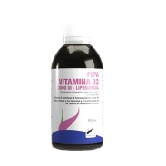Vista frontal del fepa-vitamina D3 liposomada 150 ml Fepadiet en stock