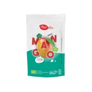 Vista delantera del mango snack bio, 30 g El Granero Integral en stock