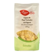 Copos de maíz tostado con agave bio, 375 g El Granero Integral