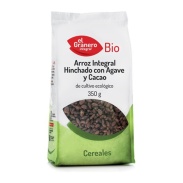 Arroz integral hinchado con agave y cacao bio, 350 g El Granero Integral