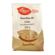 Vista principal del semillas de lino bio, 250 g  El Granero Integral en stock