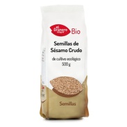 Vista frontal del semillas de sésamo crudo bio, 500 g  El Granero Integral en stock
