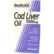 Aceite de bacalao (cod liver oil) 1000mg 60 cáps Health Aid