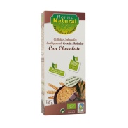 Vista frontal del galleta espelta chocolate eco caja 100 gr Horno Natural en stock