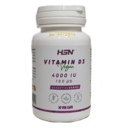 Vista delantera del vitamina d3 vegana 4000ui - 30 cáps HSN en stock