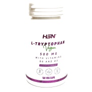L-triptófano 500mg + vitamina B6 & B3 120 caps veg HSN