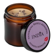 Vista principal del vela de cáñamo llama de placer 90g India Cosmetics en stock