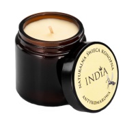 Vista principal del vela de cáñamo y citronela 90g India Cosmetics en stock