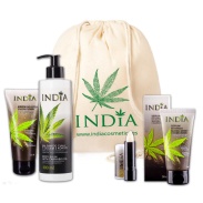 Set verano 4 productos bolsa algodón 100% India Cosmetics