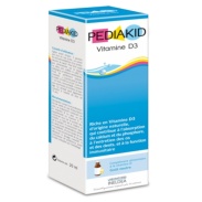 Vista frontal del pediakid vitamina d3 20 ml neutro 10,000 ui en stock