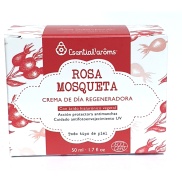 Vista frontal del crema facial Rosa Mosqueta Esential Aroms en stock
