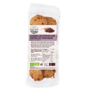 Vista frontal del cookies espelta chocolate eco-salim bandeja 200 grs  Eco Salim en stock