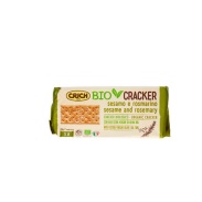 Vista delantera del crich bio crackers sesamo-romero paquete 250g Eco Salim en stock