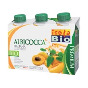Zumo de albaricoque bio, pack 3x200 ml Isola Bio