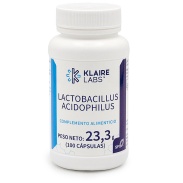 Vista principal del lactobacillus acidophilus 100 cáps. Klaire labs en stock