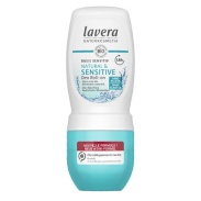 Vista frontal del desodorante roll-on 48h basis sensitiv & natural 50ml Lavera en stock