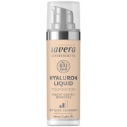Vista principal del maquillaje fluido hyaluron 01 ivory light 30ml Lavera en stock