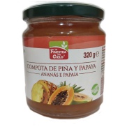 Compota piña y papaya bio 320gr La Finestra Sul Cielo