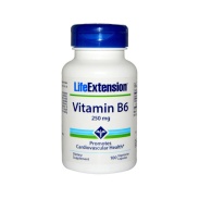 Vista principal del vitamina B6 250mg 100 cápsulas Life Extension