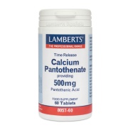Pantotenato de Calcio 500mg (Vitamina B5) 60 tabletas Lamberts