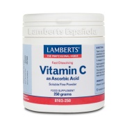 Vista principal del ácido Ascórbico en polvo (Vitamina C) 250gr Lamberts en stock