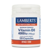 Producto relacionad Vitamina D3 4000 UI (100µg) 120 cápsulas Lamberts