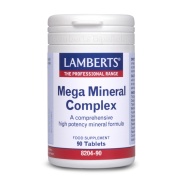 Vista principal del mega Mineral Complex 90 tabletas Lamberts en stock