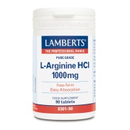 L-Arginina HCI 1000mg 90 tabletas Lamberts