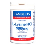 L-Lisina 1000mg 120 tabletas Lamberts