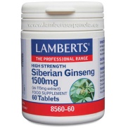 Producto relacionad Ginseng Siberiano 1500mg 60 tabletas Lamberts