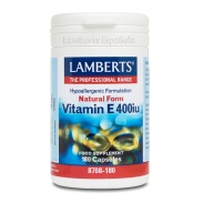 Vitamina E Natural 400 UI (268mg) 180 perlas Lamberts