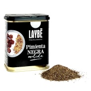 Vista principal del lata Pimienta Negra Molida 90 gr Laybé en stock