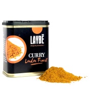 Vista frontal del lata Curry London Finest 80 gr Laybé